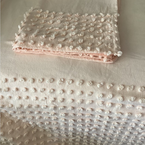 Vintage Twin size Chennile Duvet Cover/Bedspread and Sham - Picture 4 of 8